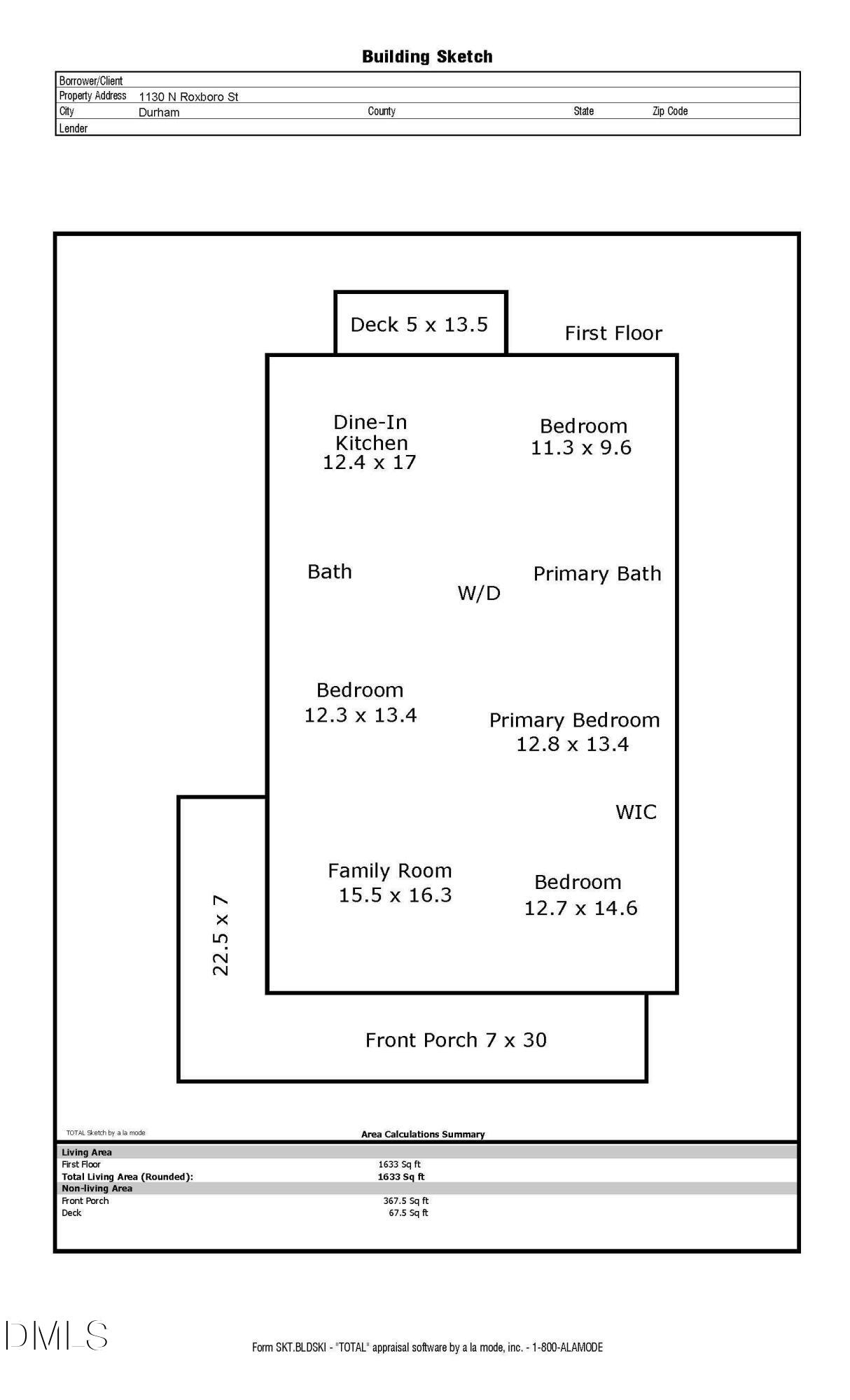 1130 North Roxboro Street Durham, NC 27701 - Photo 36 of 36 35-1130 N Roxboro Street Floor Plan