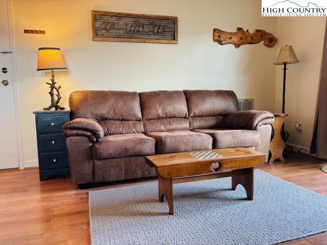 301 Pinnacle Inn Road, Unit 4301 Beech Mountain, NC 28604 - Photo 8 of 9 a living room with furniture and a couch