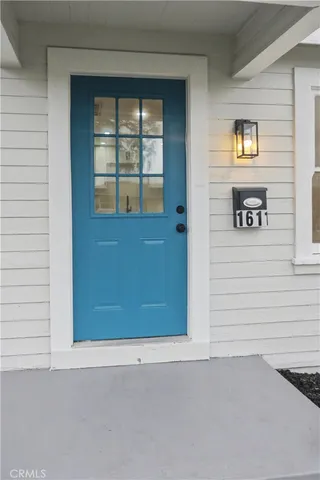 a view of front door