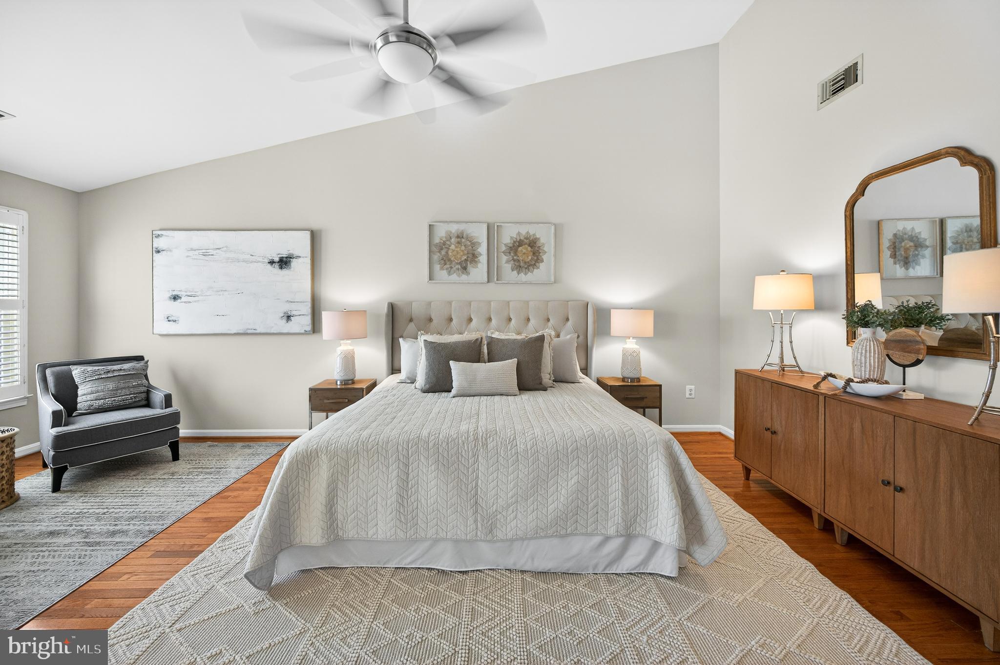 2143 Wolftrap Court Vienna, VA 22182 - Photo 22 of 49 a bedroom with a bed and a couch