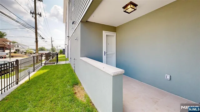 a view of a backyard of the house