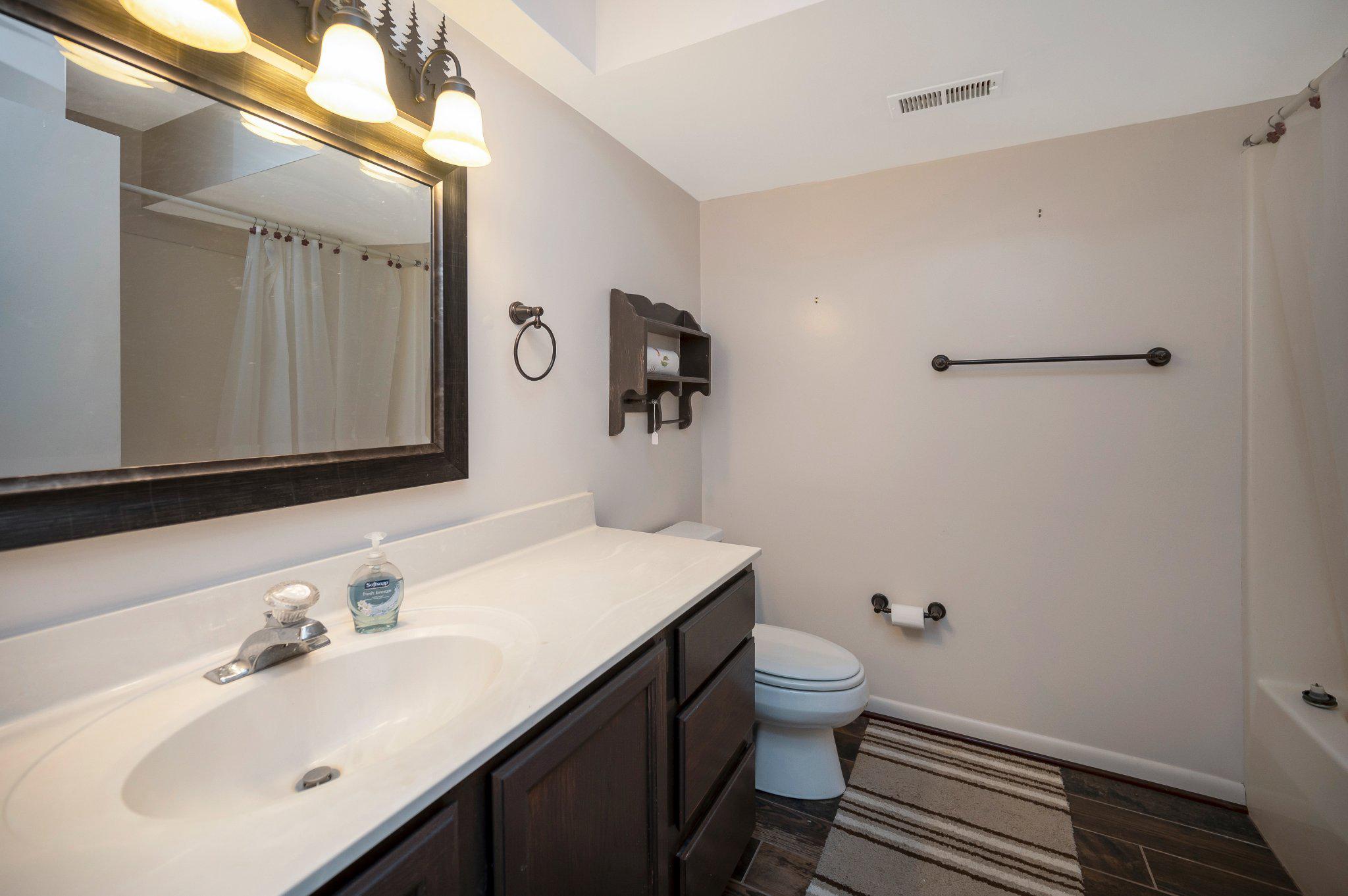 110 Federal Road Locust Grove, VA 22508 - Photo 50 of 77 a bathroom with a sink toilet and mirror
