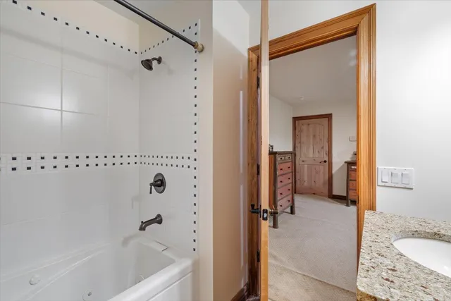 an aerial view of residential house with outdoor space