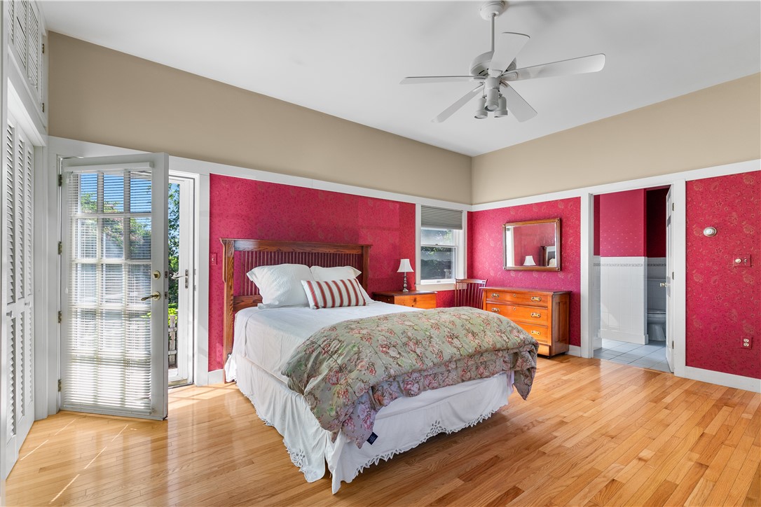 248 Wyatt Road Middletown, RI 02842 - Photo 27 of 50 Primary Bedroom with Doorway to Private Outdoor Sitting Area