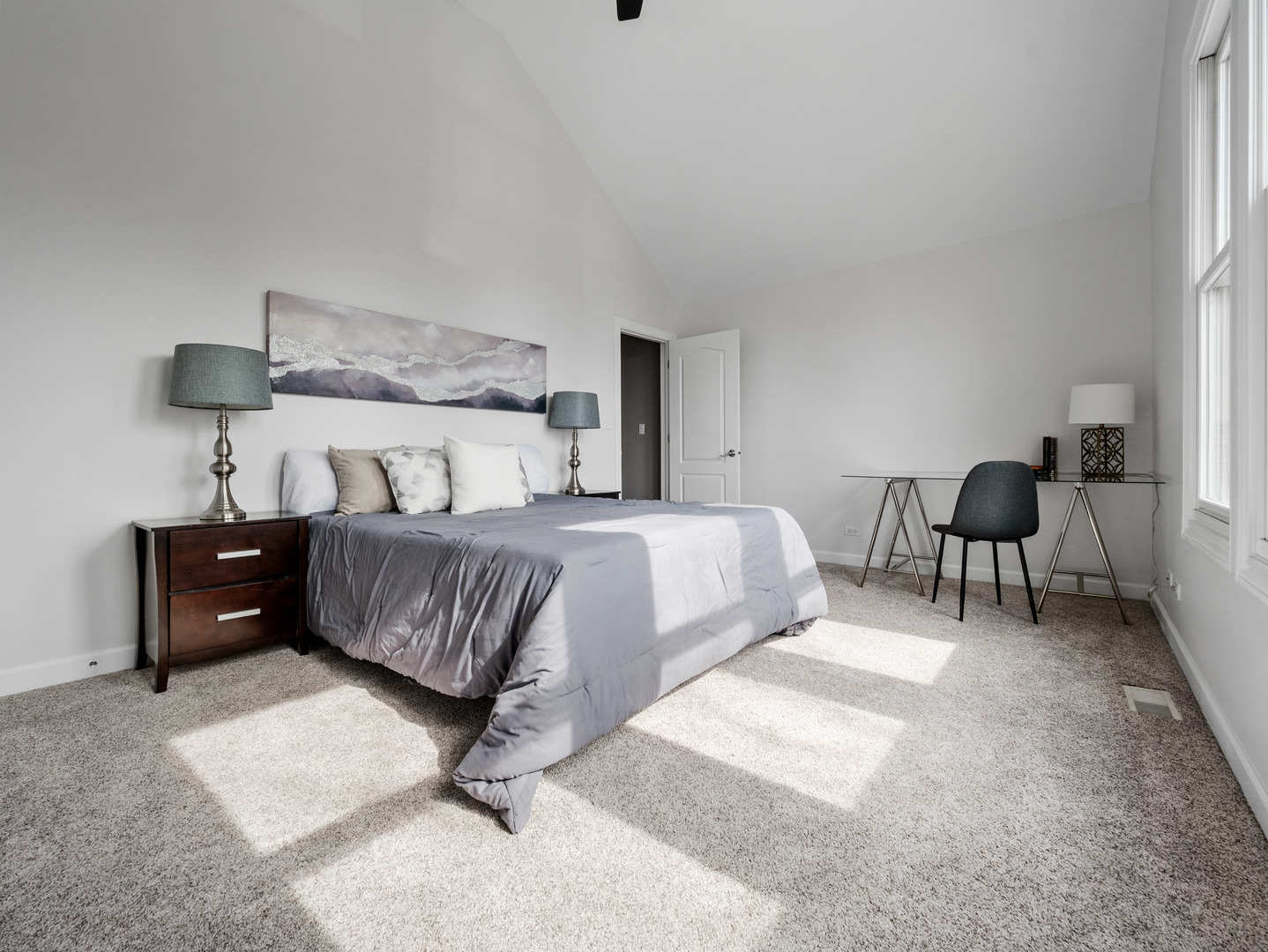 2452 West Dakin Street Chicago, IL 60618 - Photo 31 of 39 a bedroom with a bed and chair