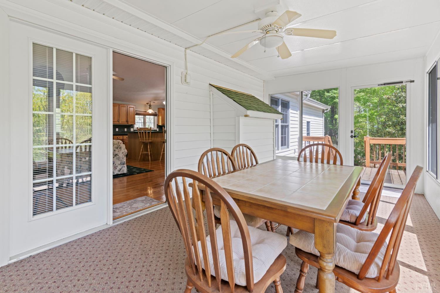 298 Braxton Ridge Road Amherst, VA 24521 - Photo 39 of 65 a view of a dining room with furniture window and outside view