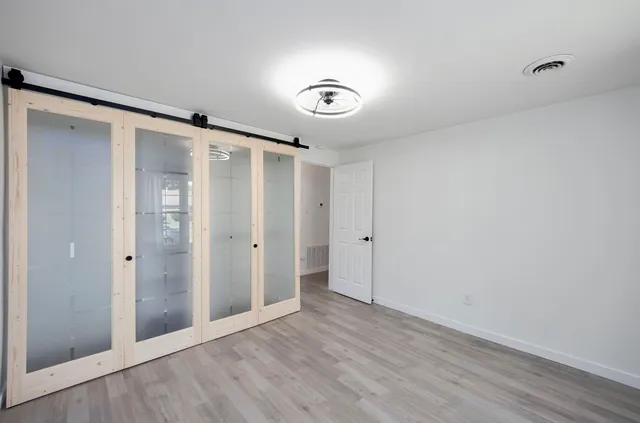 a view of an empty room