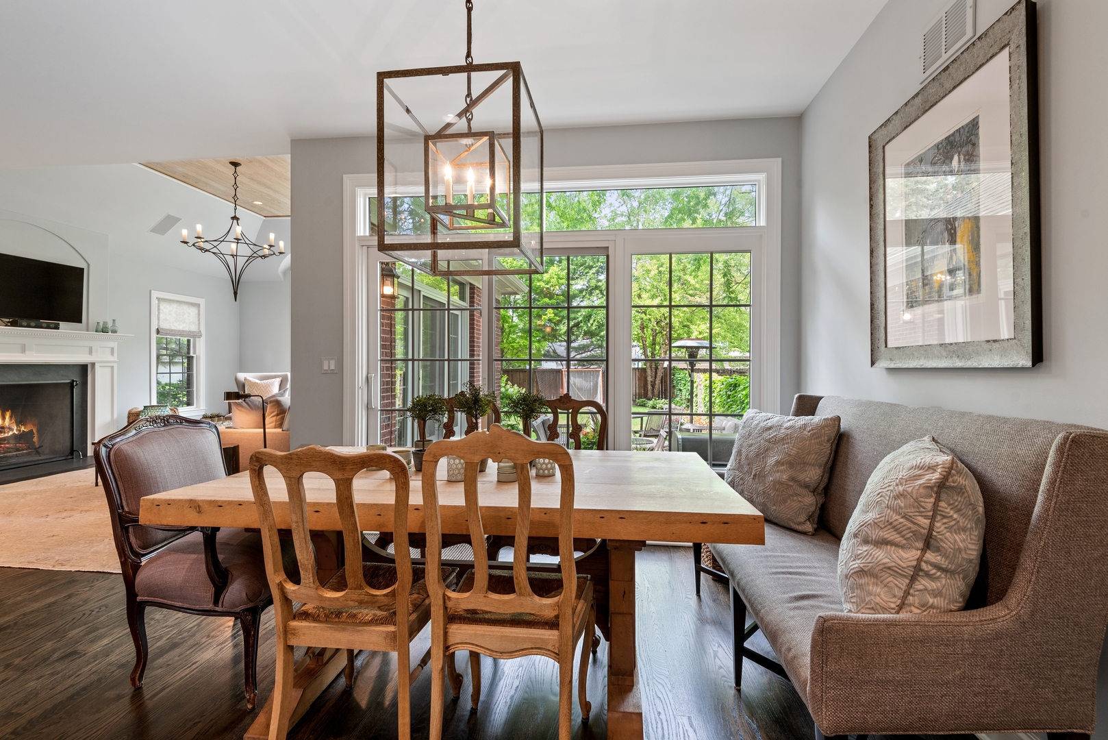 700 Harvard Street Wilmette, IL 60091 - Photo 15 of 50 a view of a dining room with furniture window and outside view