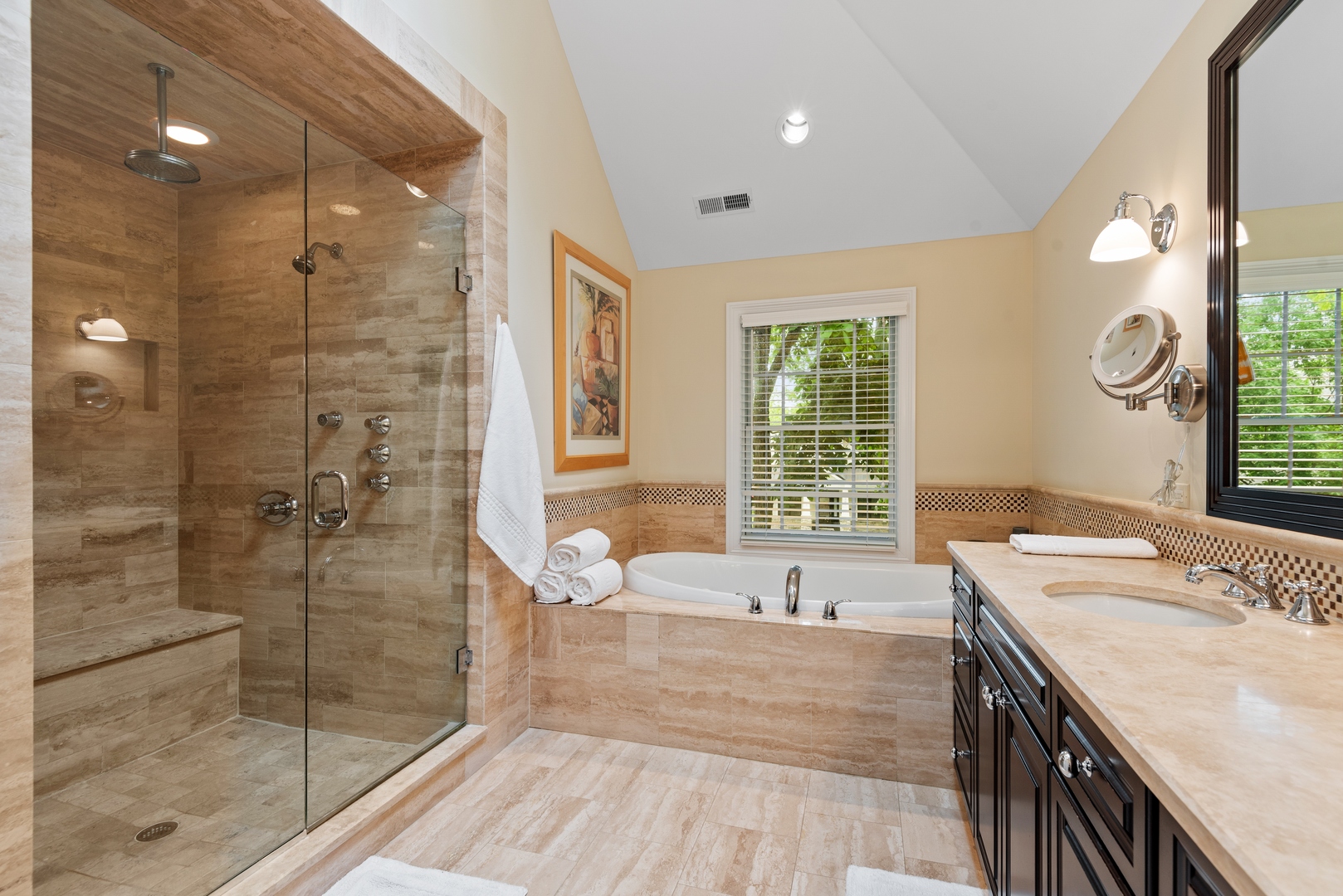 700 Harvard Street Wilmette, IL 60091 - Photo 26 of 50 a bath room with a sink a bath tub and a shower