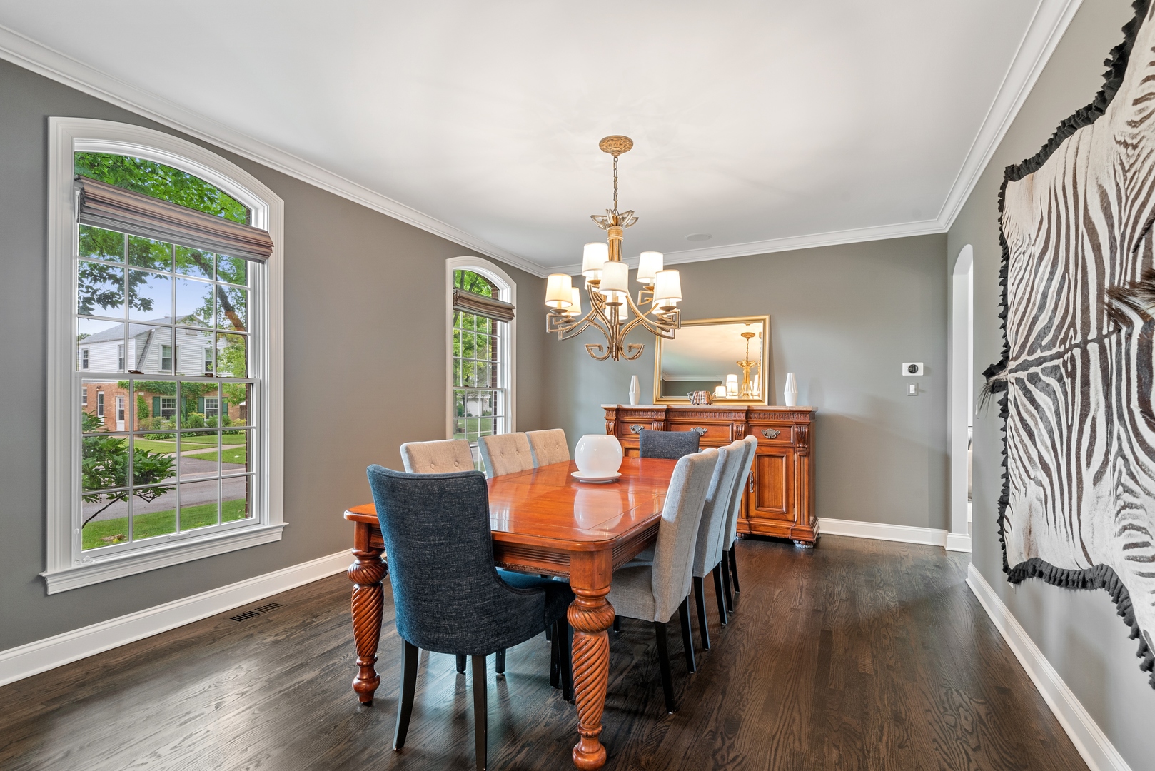 700 Harvard Street Wilmette, IL 60091 - Photo 9 of 50 a view of a dining room with furniture window and wooden floor