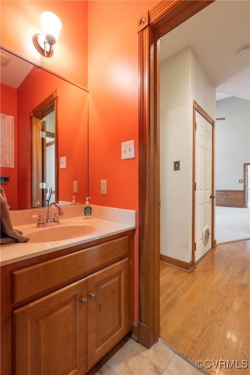 2770 Checketts Drive Sandy Hook, VA 23153 - Photo 34 of 50 a bathroom with a sink and a mirror