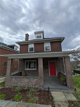 a front view of a house