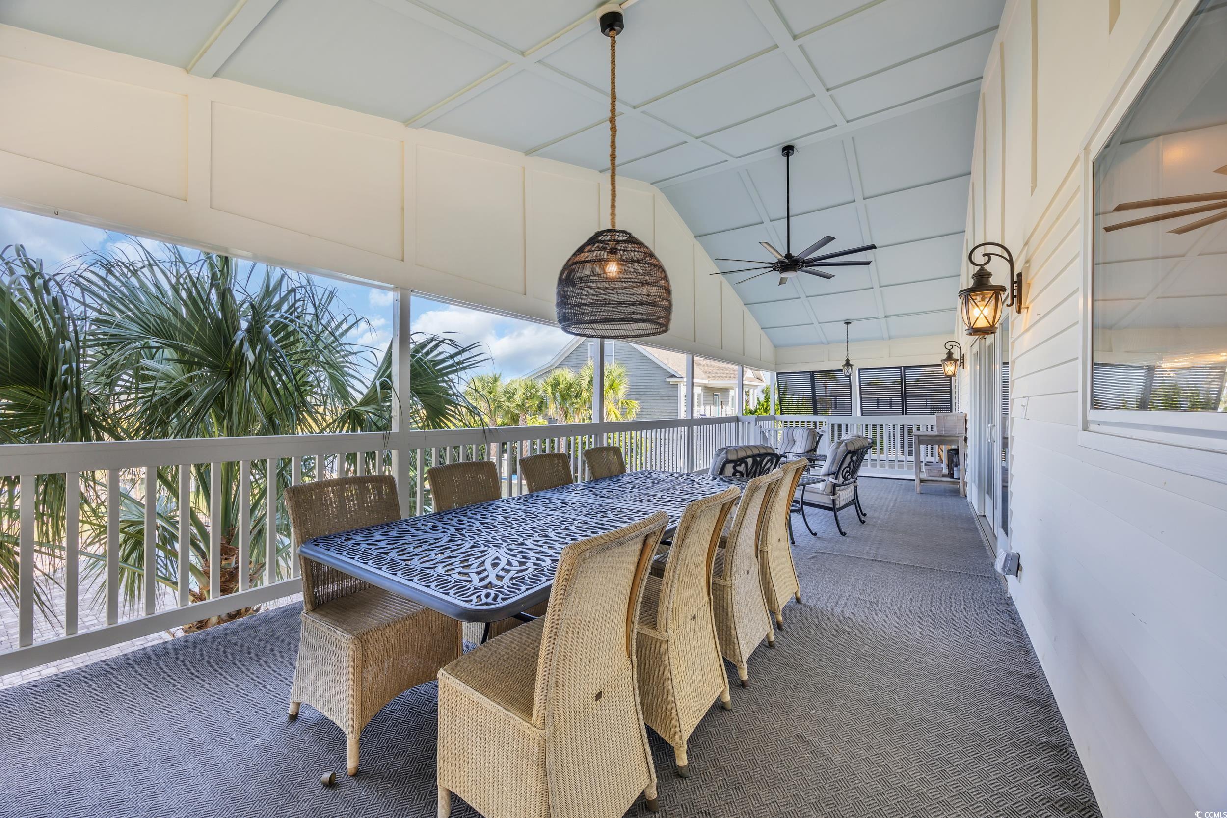 1332 South Waccamaw Drive Murrells Inlet, SC 29576 - Photo 13 of 39 Sunroom with lofted ceiling