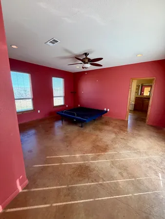 a room with gym equipment