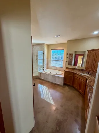 a view of a living room and dining room