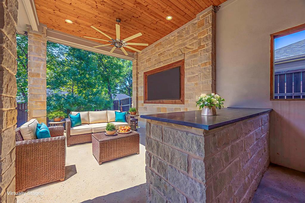 2081 Holt Way Grapevine, TX 76051 - Photo 11 of 40 a outdoor living space with furniture and garden view