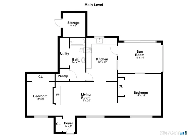 a picture of a floor plan