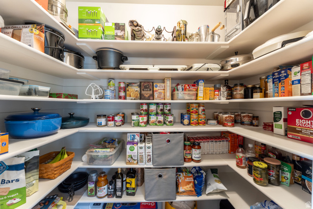 7343 North Sawtooth Cv Road Vernal, UT 84078 - Photo 13 of 64 Walk-in pantry featuring extensive shelving