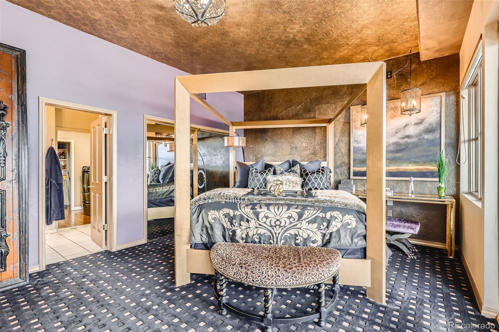 1735 19th Street, Unit 5B Denver, CO 80202 - Photo 19 of 50 a bed room with a bed and wooden floor