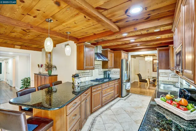 a room with lots of counter space