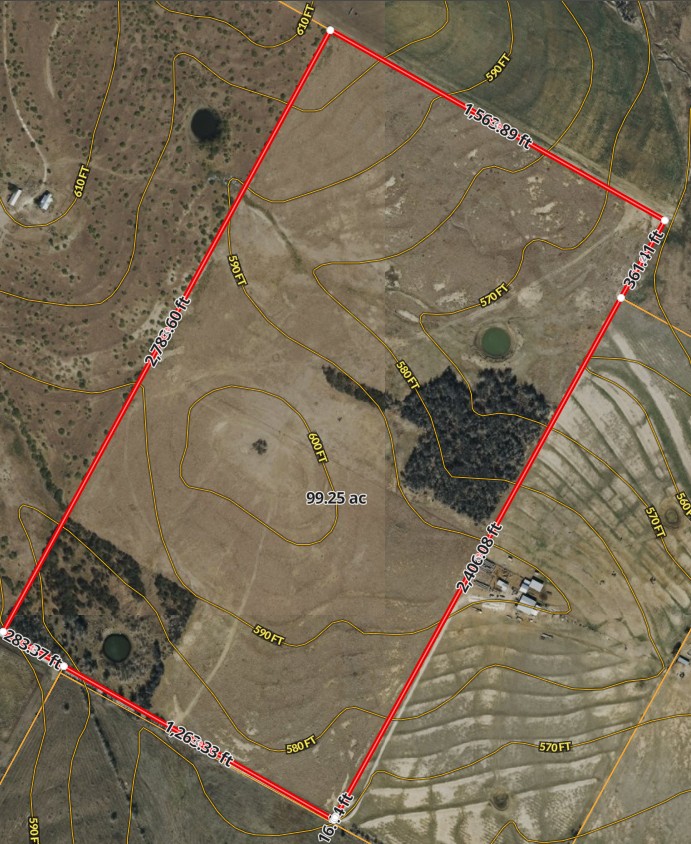 Tbd Fredrickson Lane Elgin, TX 78621 - Photo 3 of 3 An aerial plat map with boundary measurements