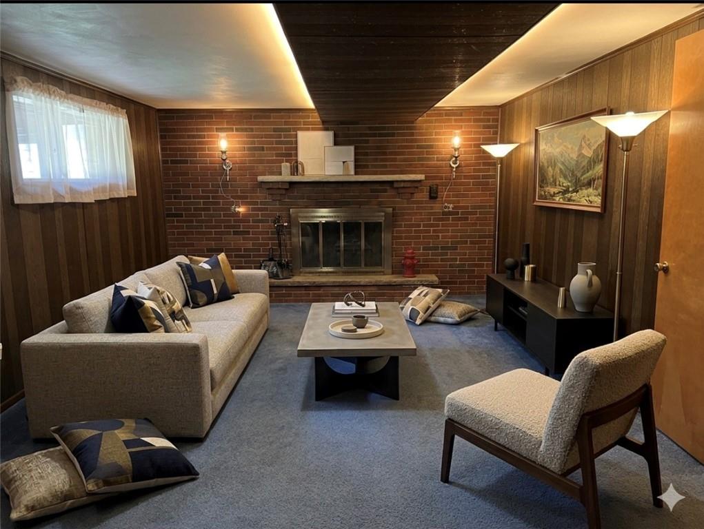 880 Pizza Barn Road Blairsville, PA 15717 - Photo 29 of 44 a living room with furniture and a fireplace