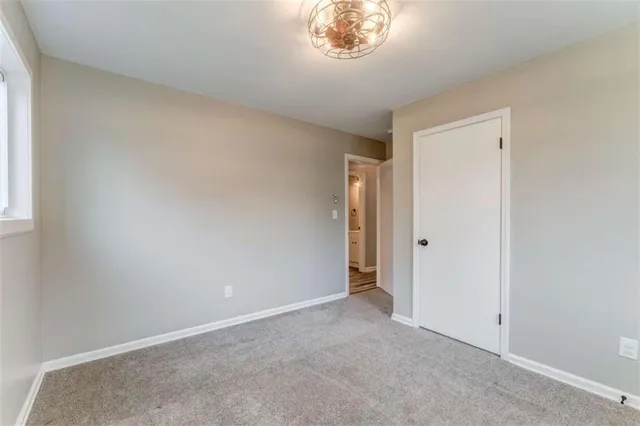 a view of an empty room