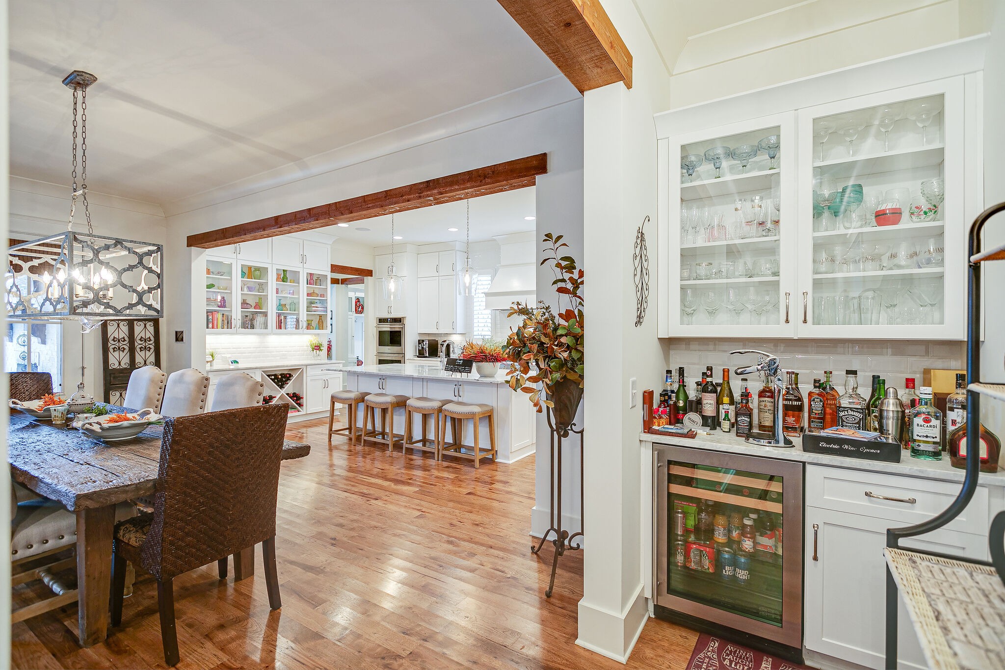 8448 Heirloom Boulevard College Grove, TN 37046 - Photo 12 of 41 a view of a dining room with furniture and chandelier