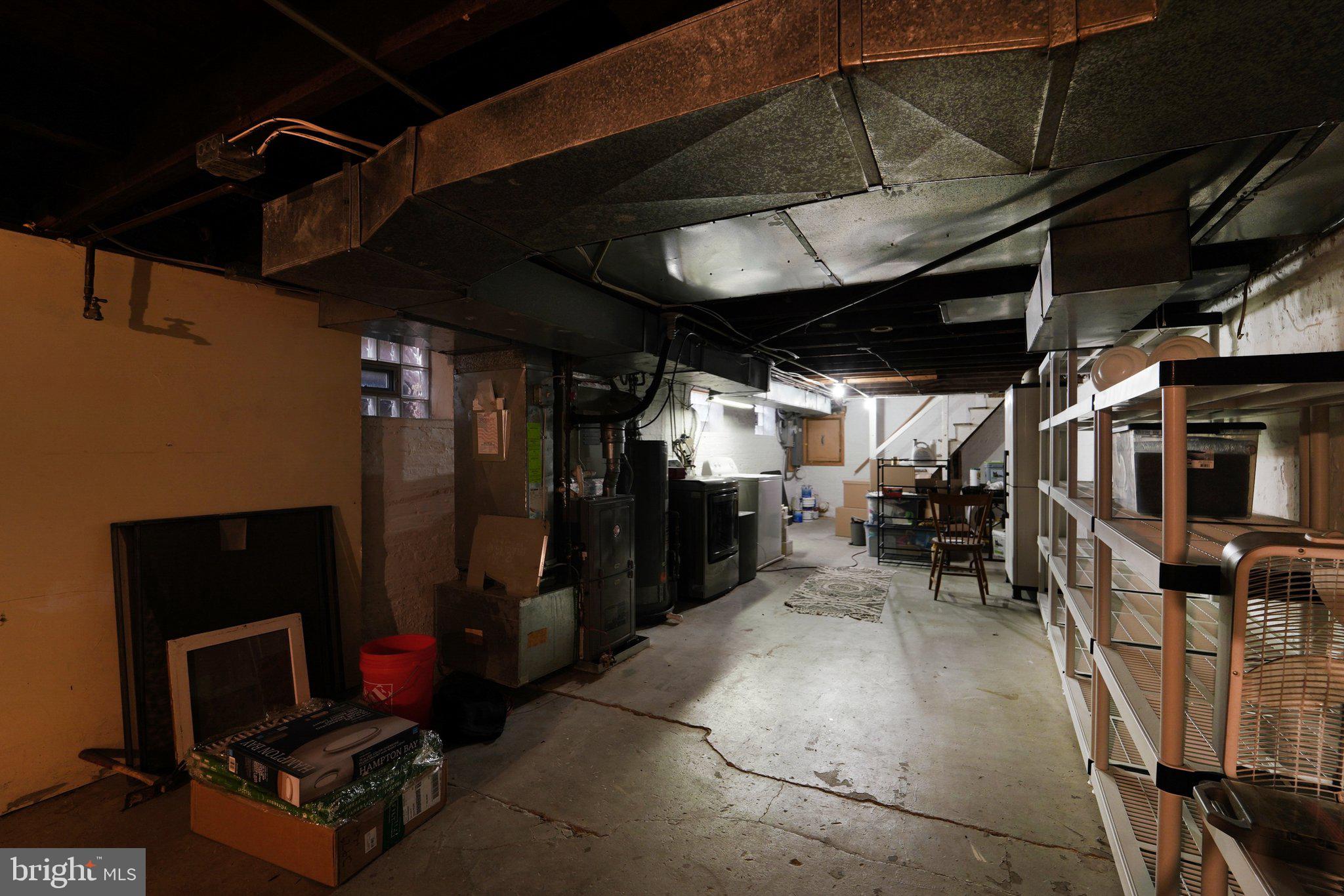 3929 Hudson Street Baltimore, MD 21224 - Photo 29 of 48 a view of a garage with wooden floor