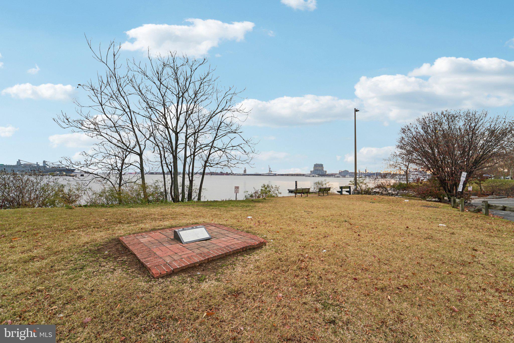 3929 Hudson Street Baltimore, MD 21224 - Photo 34 of 48 a view of a big yard with a fountain