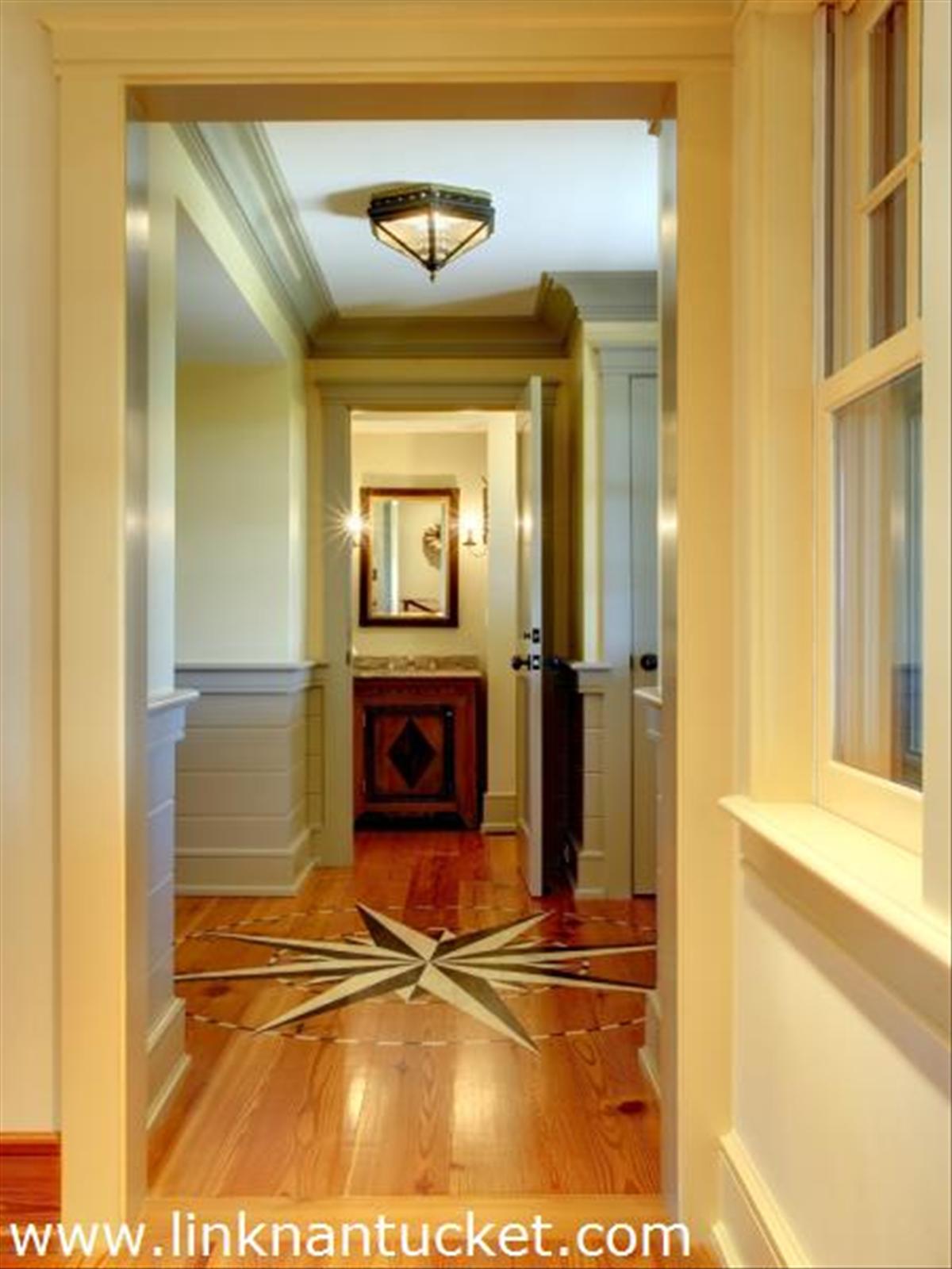 22 Capaum Pond Road Nantucket, MA 02554 - Photo 8 of 22 Front Entry - Custom Painted Compass Rose