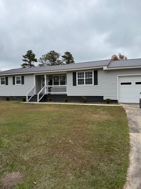 a house view with a garden space