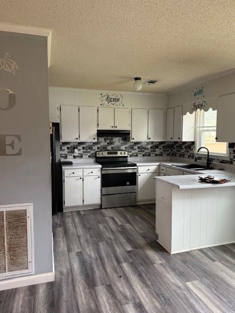123 Mayview Lane Sandersville, GA 31082 - Photo 14 of 20 a kitchen with granite countertop a stove top oven sink and cabinets