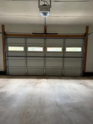 a close view of a bathtub in a bathroom