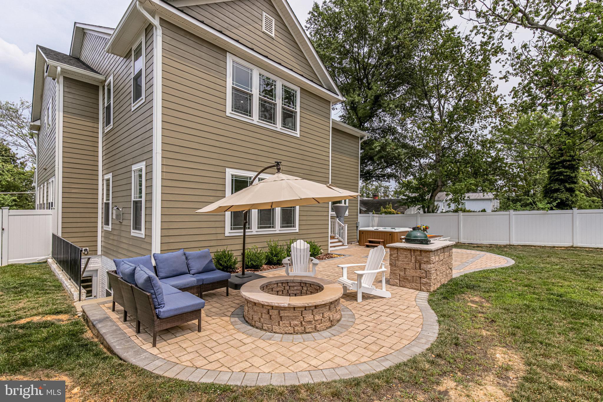 3003 Franklin Street Alexandria, VA 22306 - Photo 55 of 61 New Patio with firepit and Lower Level Walkout