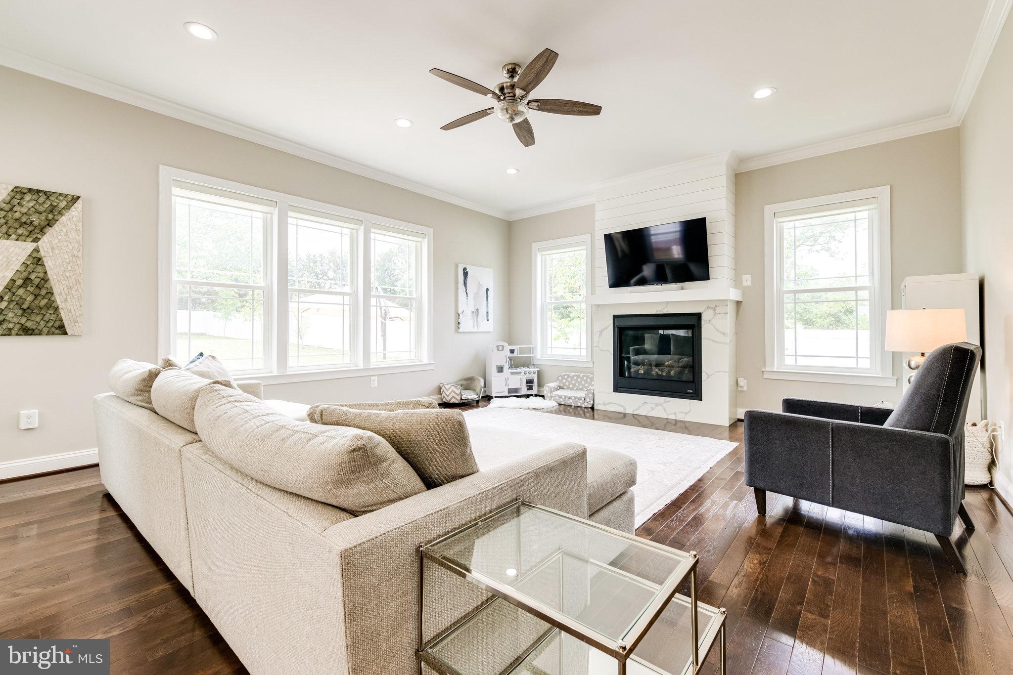 3003 Franklin Street Alexandria, VA 22306 - Photo 10 of 61 Family Room w/Gas Fireplace, Shiplap