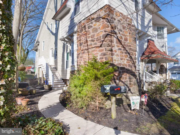 a view of path along with residential houses