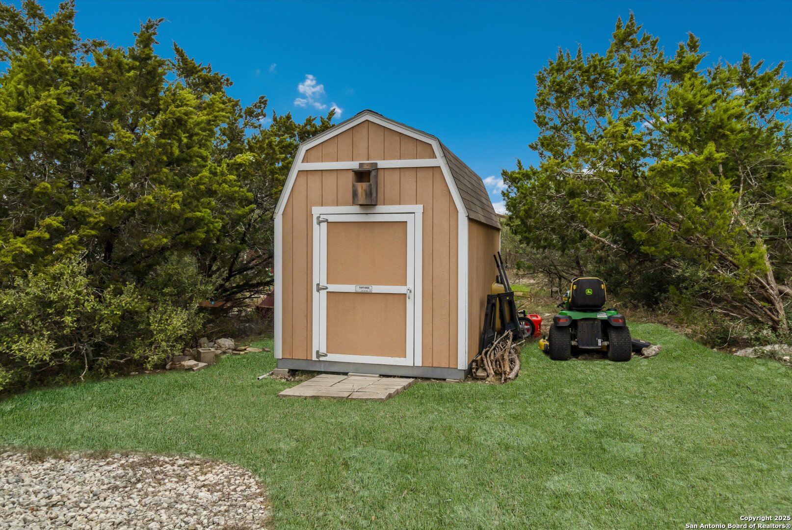6016 Apache Moon Spring Branch, TX 78070 - Photo 27 of 32 a view of backyard with a garden and entertaining space