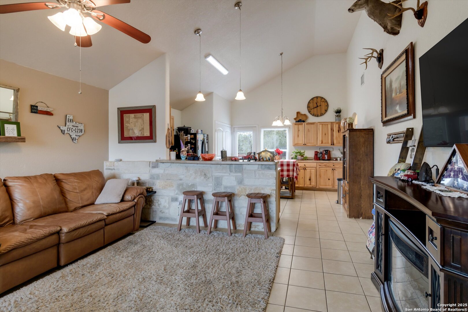 6016 Apache Moon Spring Branch, TX 78070 - Photo 6 of 32 a living room with furniture and a flat screen tv