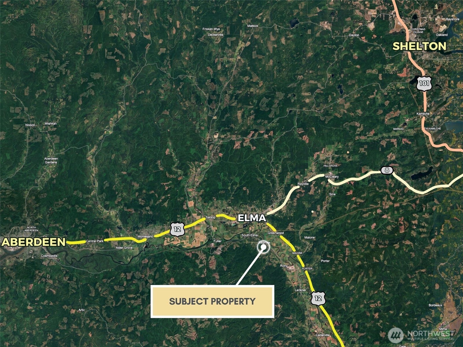 188 South Bank Road Elma, WA 98541 - Photo 7 of 32 a view of a tree in a yard