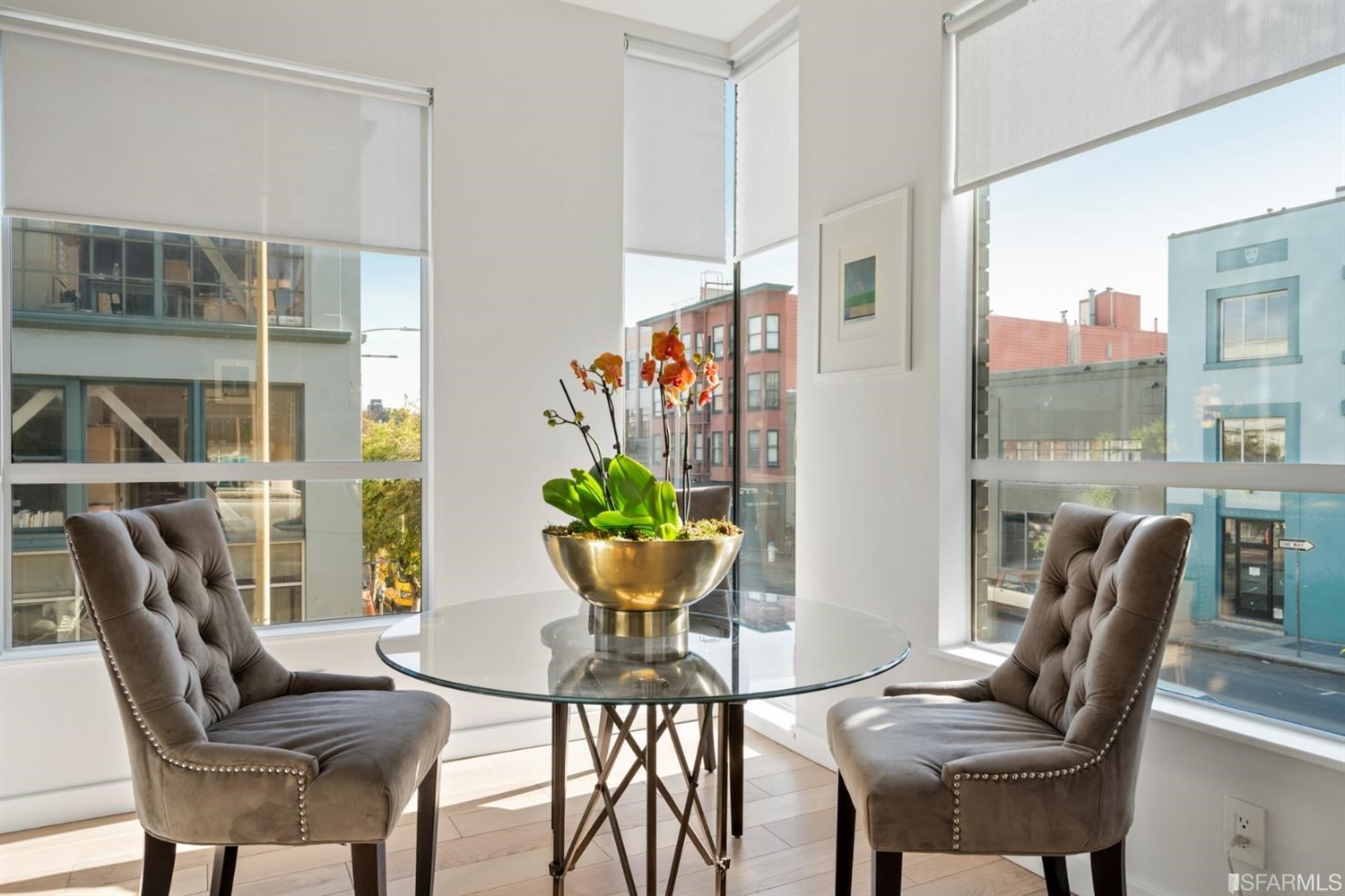 788 Minna, Unit 202 San Francisco, CA 94103 - Photo 4 of 11 a view of a dining room with furniture window and outside view