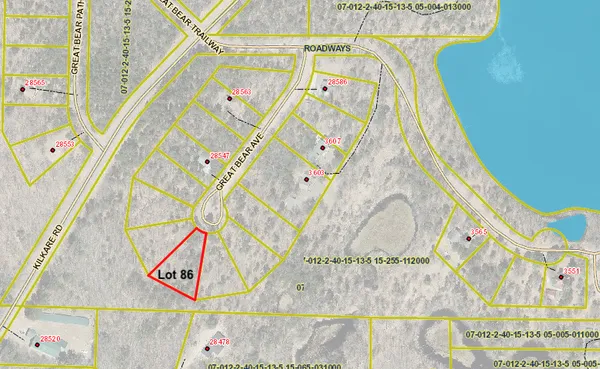 $10,995 | Lot 86 Great Bear Avenue, Danbury, WI 54830