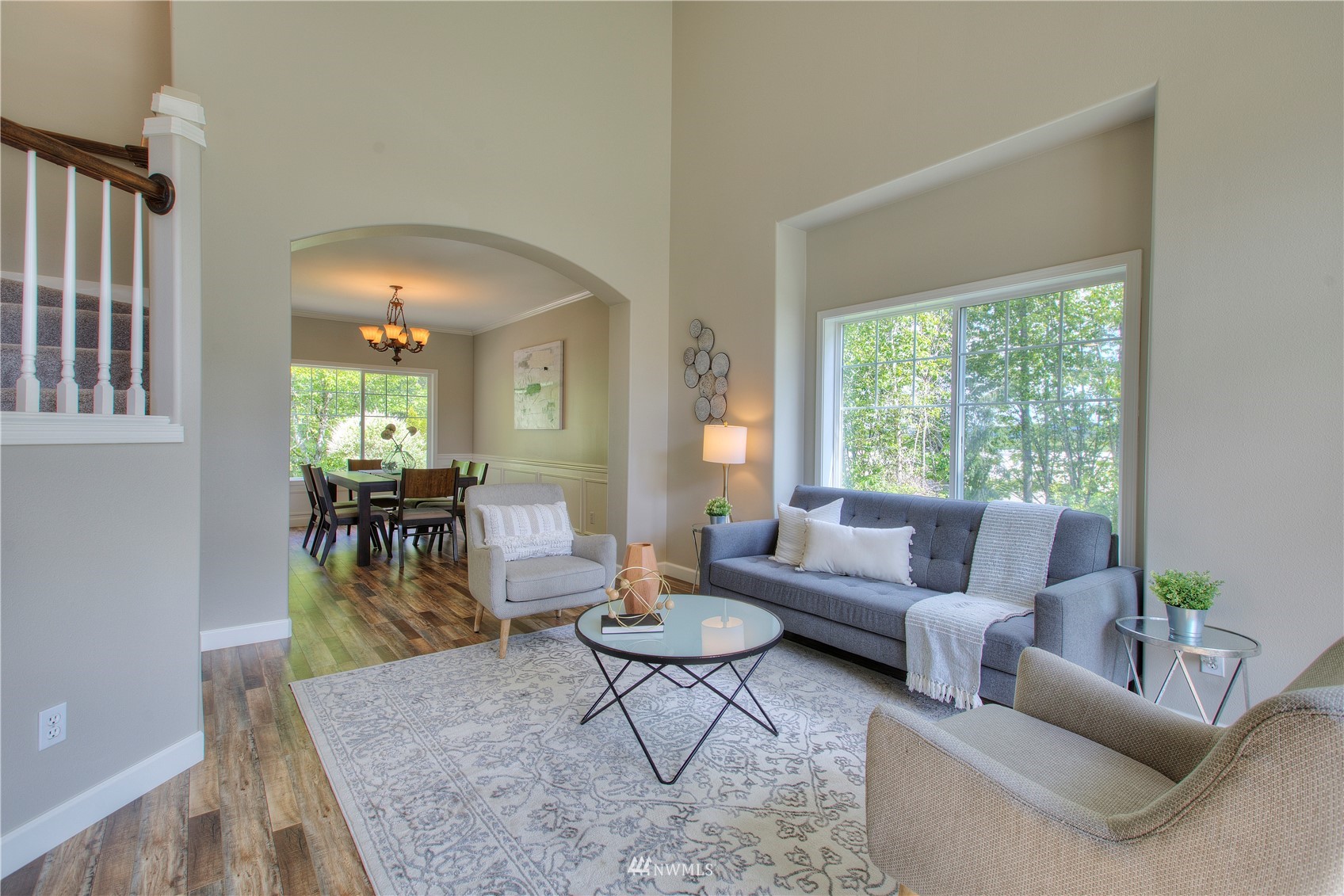 1127 R Street Northwest Auburn, WA 98001 - Photo 7 of 37 a living room with furniture and a large window