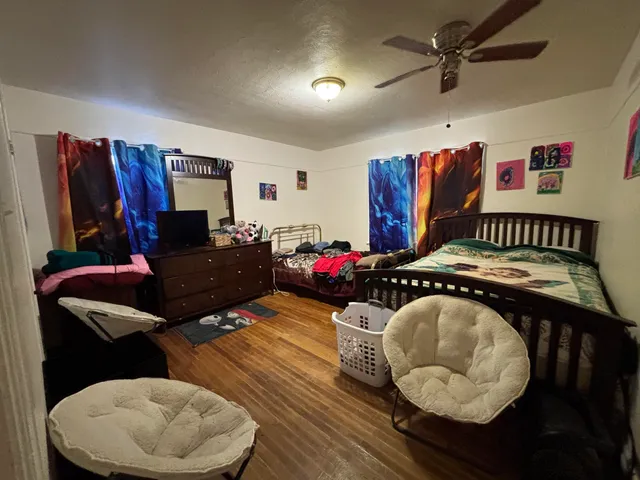a bathroom with 2 sink tub and a mirror