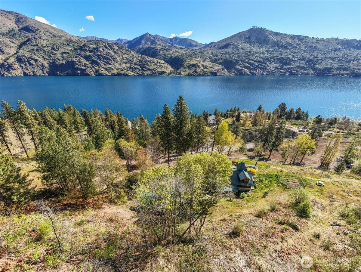 16495 South Lakeshore Road Chelan, WA 98816 - Photo 39 of 40 a view of a lake with a mountain in the background