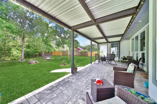 a house view with a garden space