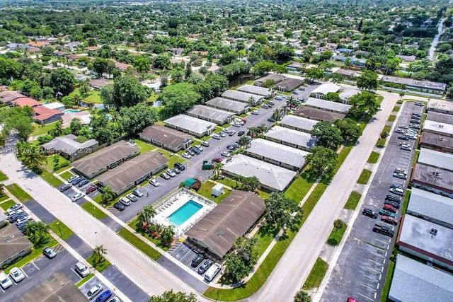 an aerial view of a city