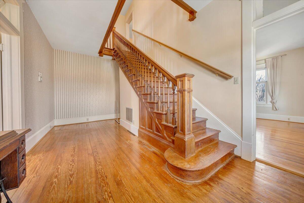 181 Chestnut Grove Road Callaway, VA 24067 - Photo 9 of 51 a view of entryway and hall with wooden floor