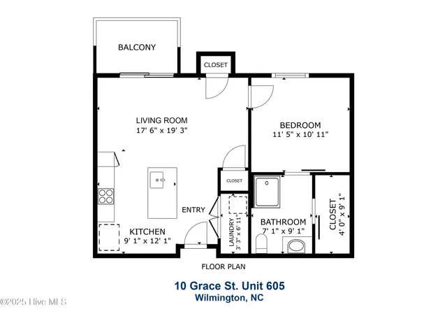 $1,850 | 10 Grace Street, Unit 605, Wilmington, NC 28401