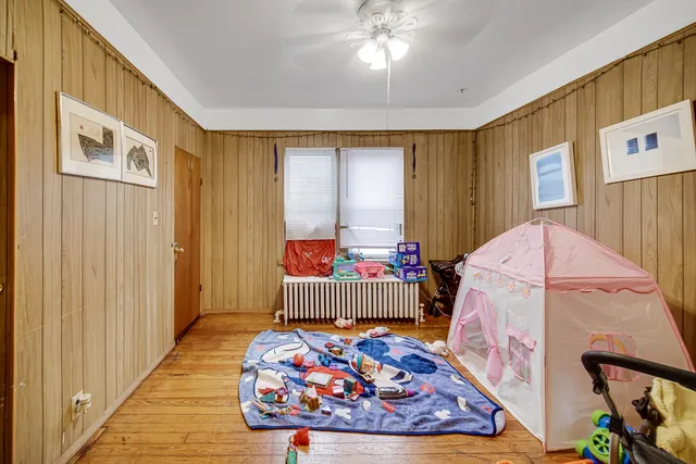 a room with furniture and a bed